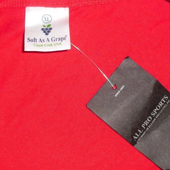 Cleveland Indians Womens Sz. XL V Neck Red T Shirt New Tags Mlb - Picture 2 of 3